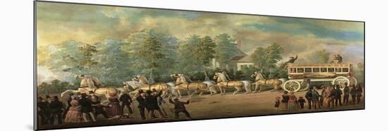 Coach 76 of the Knickerbocker Line, Brooklyn, C.1840-50-Henry Boese-Mounted Giclee Print