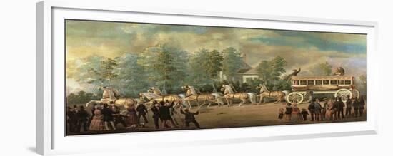 Coach 76 of the Knickerbocker Line, Brooklyn, C.1840-50-Henry Boese-Framed Giclee Print