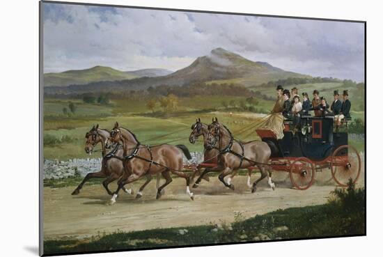 Coach and Four on the Open Road, 1876-Joseph Bail-Mounted Giclee Print