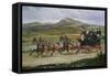 Coach and Four on the Open Road, 1876-Joseph Bail-Framed Stretched Canvas