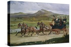 Coach and Four on the Open Road, 1876-Joseph Bail-Stretched Canvas
