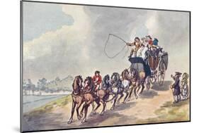 Coach and Six, 1907-Thomas Rowlandson-Mounted Giclee Print