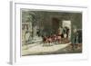 Coach Arriving in the Yard of an Inn, 1890-James Pollard-Framed Giclee Print