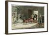 Coach Arriving in the Yard of an Inn, 1890-James Pollard-Framed Giclee Print