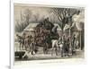 Coach at Red Lion 1868-null-Framed Art Print