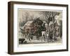 Coach at Red Lion 1868-null-Framed Art Print