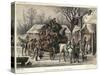 Coach at Red Lion 1868-null-Stretched Canvas