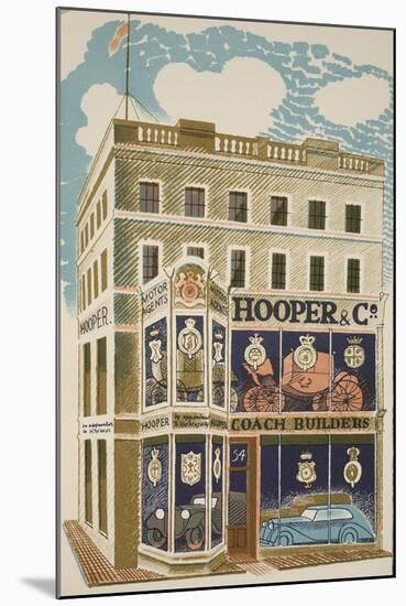 Coach Builder-Eric Ravilious-Mounted Giclee Print