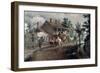 Coach Coming Around the Bend-Edward Lamson Henry-Framed Giclee Print