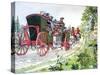 Coach from Paris to Versailles-Eugene Courboin-Stretched Canvas