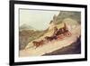 Coach Going Down Hill-James Pollard-Framed Premium Giclee Print