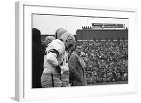 Coach Murray Warmath, Minnesota- Iowa Game, Minneapolis, Minnesota, November 1960-Francis Miller-Framed Photographic Print