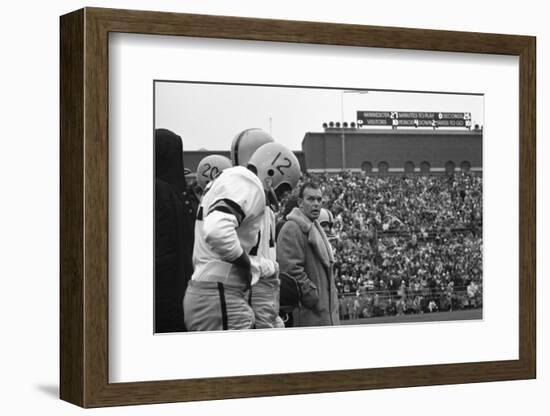 Coach Murray Warmath, Minnesota- Iowa Game, Minneapolis, Minnesota, November 1960-Francis Miller-Framed Photographic Print