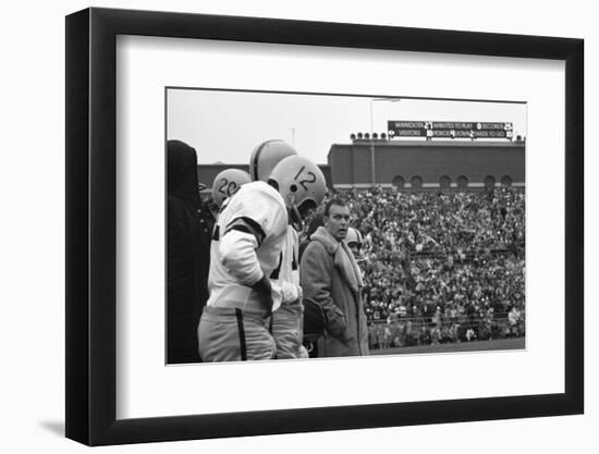 Coach Murray Warmath, Minnesota- Iowa Game, Minneapolis, Minnesota, November 1960-Francis Miller-Framed Photographic Print