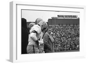 Coach Murray Warmath, Minnesota- Iowa Game, Minneapolis, Minnesota, November 1960-Francis Miller-Framed Photographic Print