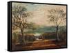 Coach on Road Through Dale, Moors Behind-J. M. W. Turner-Framed Stretched Canvas