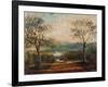 Coach on Road Through Dale, Moors Behind-J. M. W. Turner-Framed Giclee Print