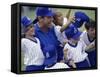 Coach with a Baseball Team-null-Framed Stretched Canvas