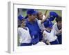 Coach with a Baseball Team-null-Framed Photographic Print