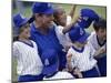 Coach with a Baseball Team-null-Mounted Photographic Print