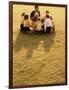 Coach with Youth Soccer Players-null-Framed Photographic Print