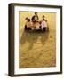 Coach with Youth Soccer Players-null-Framed Photographic Print