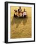 Coach with Youth Soccer Players-null-Framed Photographic Print