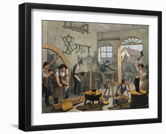Coachbuilder's Workshop, 1840, France, 19th Century-null-Framed Giclee Print