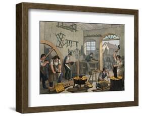 Coachbuilder's Workshop, 1840, France, 19th Century-null-Framed Giclee Print