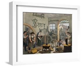 Coachbuilder's Workshop, 1840, France, 19th Century-null-Framed Giclee Print