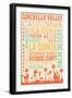 Coachella, California - Typography-Lantern Press-Framed Art Print