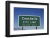 Coachella Sign Post in California-BCFC-Framed Photographic Print