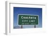 Coachella Sign Post in California-BCFC-Framed Photographic Print