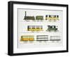 Coaches Employed on the Railway, Plate 7 from "Liverpool and Manchester Railway"-Thomas Talbot Bury-Framed Giclee Print