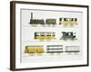 Coaches Employed on the Railway, Plate 7 from "Liverpool and Manchester Railway"-Thomas Talbot Bury-Framed Giclee Print