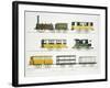 Coaches Employed on the Railway, Plate 7 from "Liverpool and Manchester Railway"-Thomas Talbot Bury-Framed Giclee Print