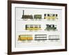 Coaches Employed on the Railway, Plate 7 from "Liverpool and Manchester Railway"-Thomas Talbot Bury-Framed Giclee Print