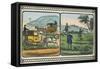 Coaches with Drivers Take Travelers to the Hunt-Charles Butler-Framed Stretched Canvas