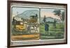 Coaches with Drivers Take Travelers to the Hunt-Charles Butler-Framed Art Print