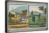 Coaches with Drivers Take Travelers to the Hunt-Charles Butler-Framed Stretched Canvas