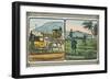 Coaches with Drivers Take Travelers to the Hunt-Charles Butler-Framed Art Print