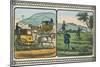 Coaches with Drivers Take Travelers to the Hunt-Charles Butler-Mounted Art Print