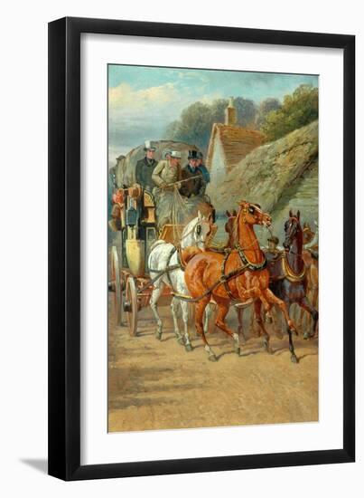 Coaching A Hundred Years Ago-John Sturgess-Framed Giclee Print