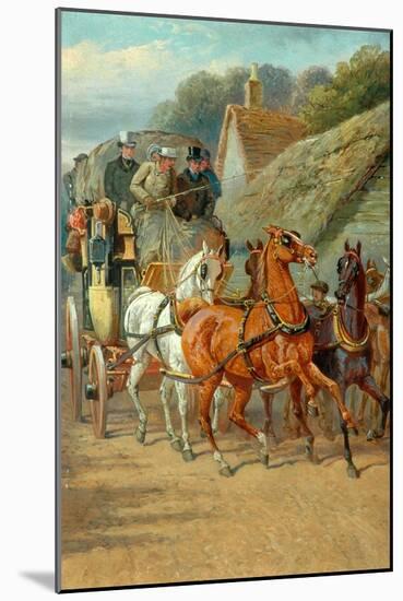 Coaching A Hundred Years Ago-John Sturgess-Mounted Giclee Print