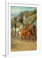 Coaching A Hundred Years Ago-John Sturgess-Framed Giclee Print