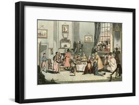 Coaching Breakfast-James Pollard-Framed Art Print