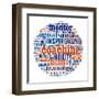 Coaching Concept In Word Collage-mypokcik-Framed Art Print