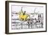 Coaching from the Bank Was No Sinecure Even in Those Days-Edward Tennyson Reed-Framed Giclee Print