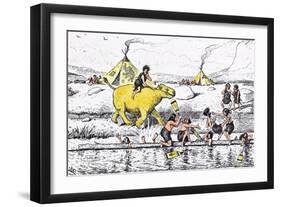 Coaching from the Bank Was No Sinecure Even in Those Days-Edward Tennyson Reed-Framed Giclee Print