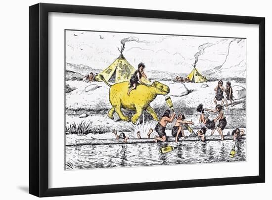 Coaching from the Bank Was No Sinecure Even in Those Days-Edward Tennyson Reed-Framed Giclee Print